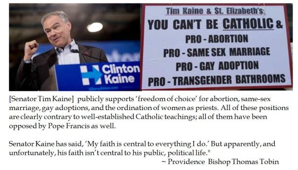 Providence Bishop Thomas Tobin analyzes how central is Tim Kaine's faith to his political life 