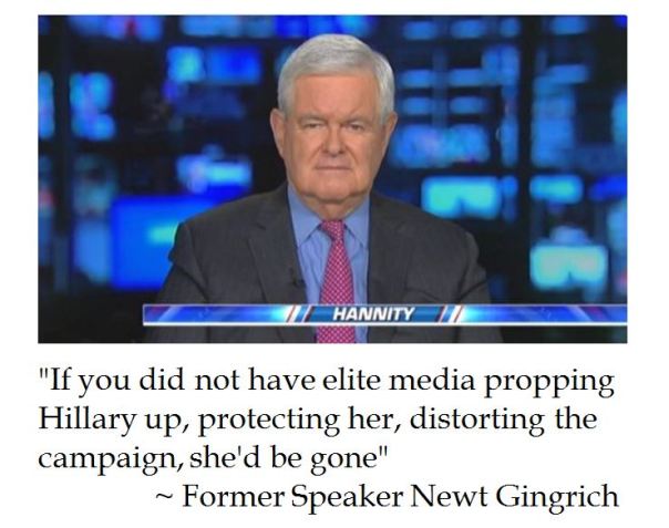 Newt Gingrich on Hillary Clinton 