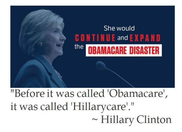 Hillary Clinton on Obamacare