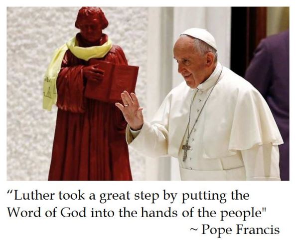 Pope Francis on Martin Luther 