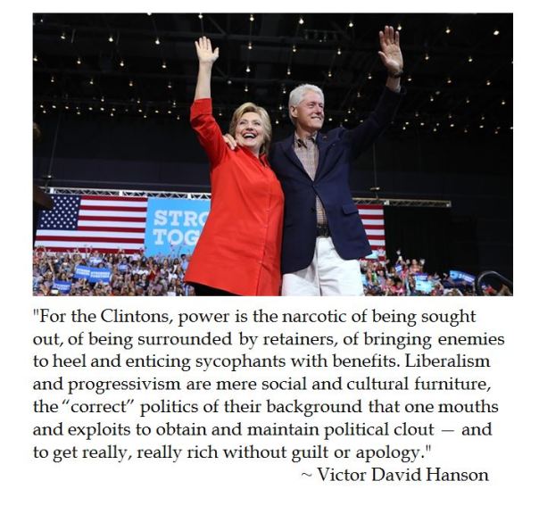 Victor David Hanson on Bill and Hillary Clinton and Power 