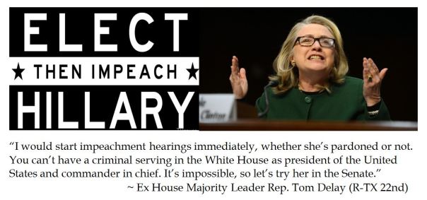 Ex GOP House Majority Leader Tom DeLay on Impeaching Hillary Clinton