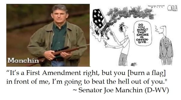 Senator Joe Manchin on Flag Burning 