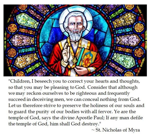 St. Nicholas on Striving for Holiness 