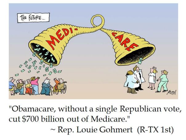 Rep. Louie Gohmert on how only Democrats voted to gut Medicare through Obamacare 