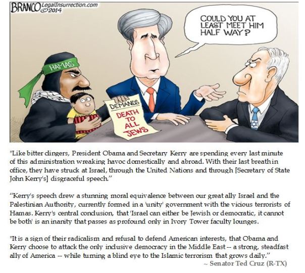 Senator Ted Cruz rebukes John Kerry for his disgraceful anti-Israel speech