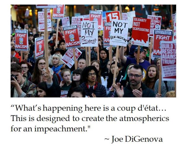 Joe DiGenova speculates that intelligence leaks against Trump and street agitation is an attempted soft coup d'etat