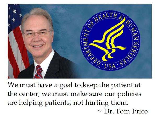 Trump HHS Secretary Dr. Tom Price on Patients