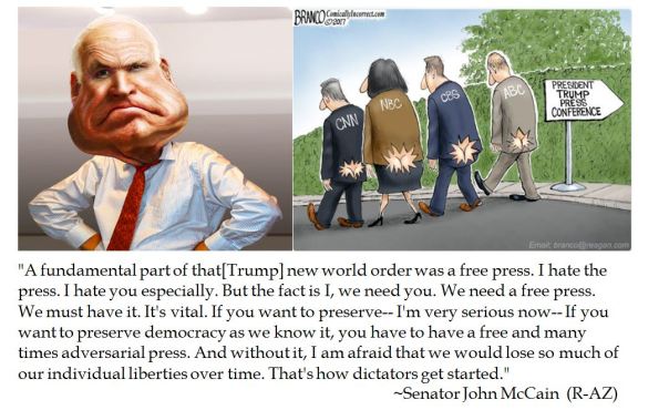 John McCain on a free press