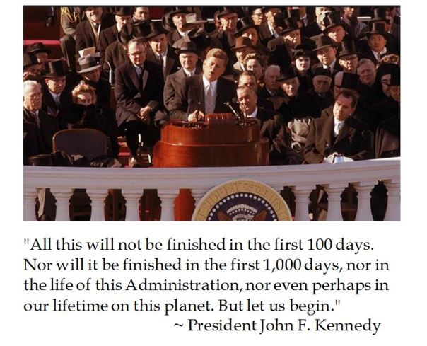 President John Kennedy on the First 100 Days