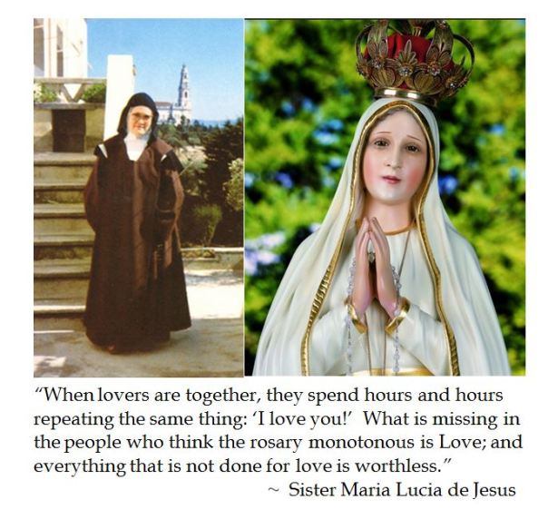 Fatima Seer Sister Lucia on the Rosary