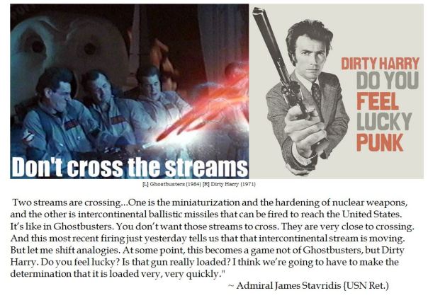 Admiral James Stavridis analogizes North Korean Threat with Ghostbusters and Dirty Harry