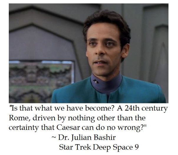 Star Trek Deep Space Nine's Dr. Julian Bashir on Government