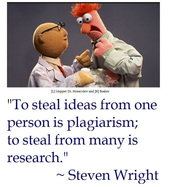 Stephen Wright on plagiarism
