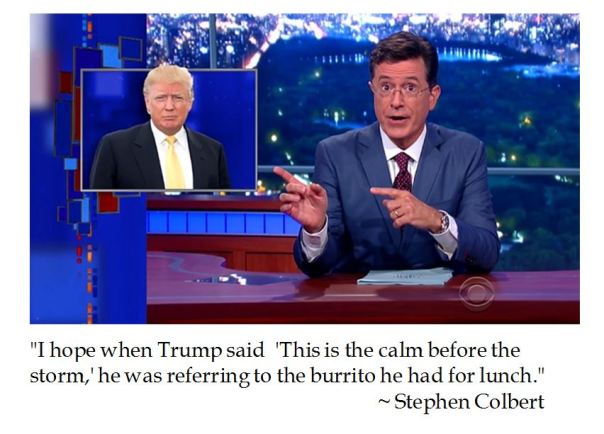 Stephen Colbert on the Calm Before the Storm