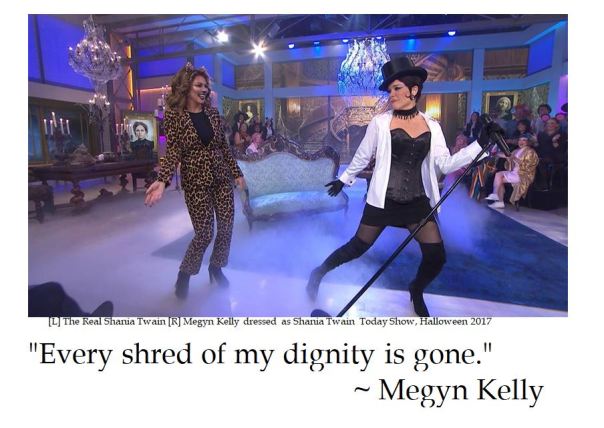Megyn Kelly claims she lost all dignity for Today Halloween costume as an ersatz Shania Twain