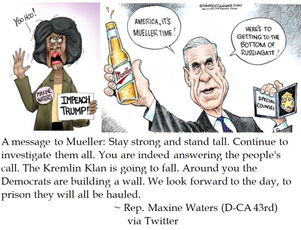 Rep. Maxine Waters Message to Special Counsel Robert Mueller