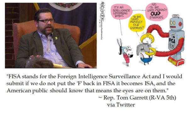 Rep. Tom Garrett seeks reformation of FISA warrents