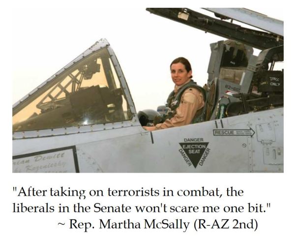 Rep. Martha Mcsally announces her bid for US Senate emphasizing combat courage