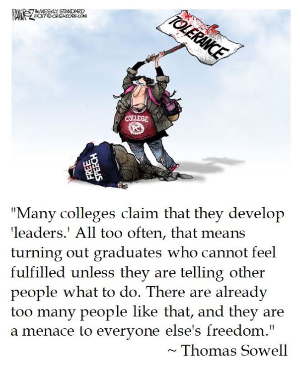 Thomas Sowell on College Leaders 