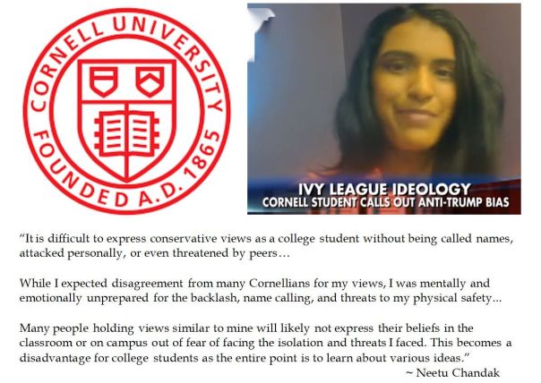 On Ivy League Ideological Intolerance at Cornell