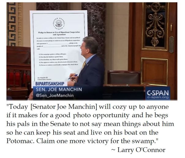 Larry O'Connor a Joe Manchin and a Victory for the Swamp