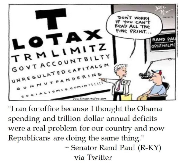 Senator Rand Paul on GOP Metanoia on Government Spending 