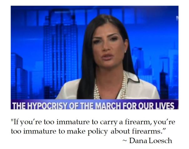 NRA Spokesman Dana Loesch laments the hypocrisy of the March for Our Lives