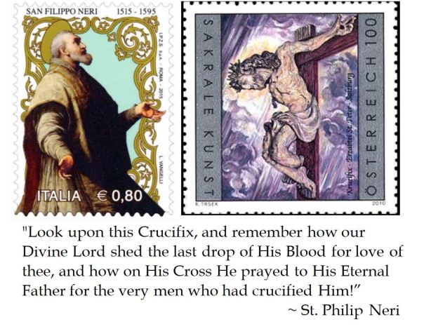 St. Philip Neri on the Crucifix