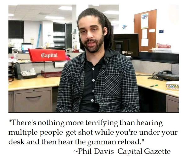 Capital Gazette Reporter Phil Davis gave first hand reaction to the Annapolis shooting 