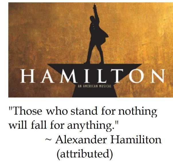 Alexander Hamilton on Standing for Something 