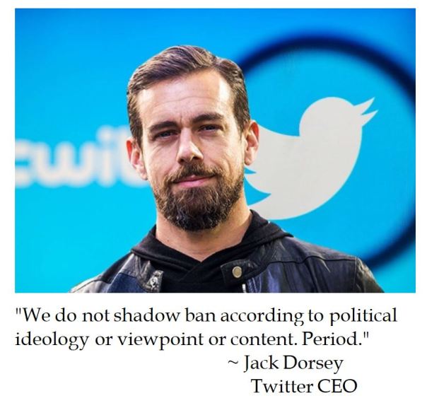 Twitter CEO Jack Dorsey on Shadowbanning and social media censorship